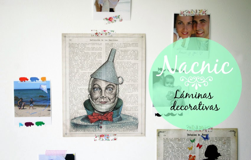 Láminas decorativas Nacnic + fotos + washi-tape